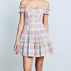 Caroline Constas Maria Dress rainbow XS